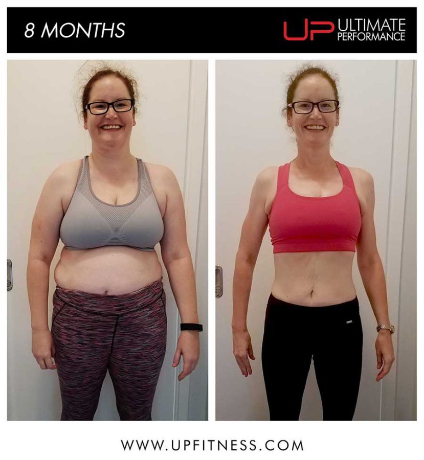 Sarah 8 month results - front