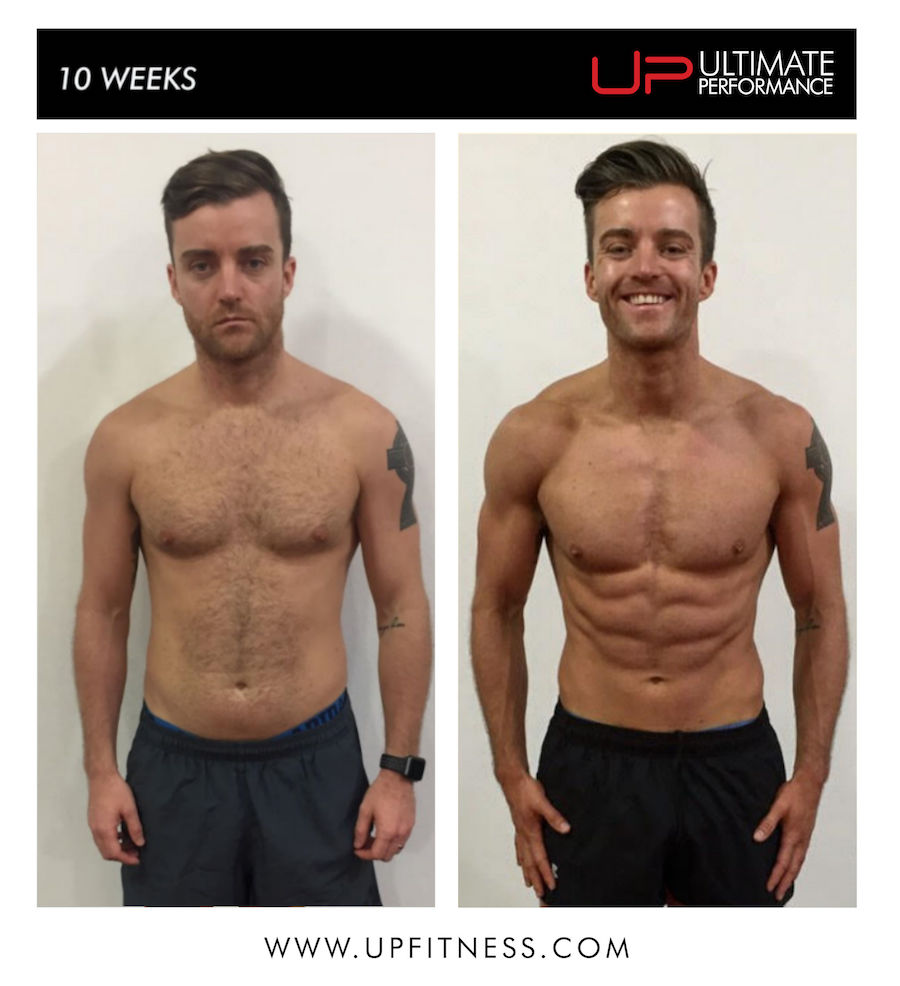 Paul 10 week transformation results - front